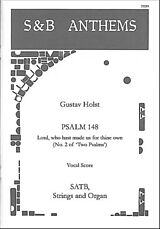 Gustav Holst Notenblätter Lord who hast made us for thine