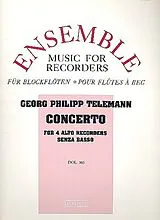 Georg Philipp Telemann Notenblätter Concerto