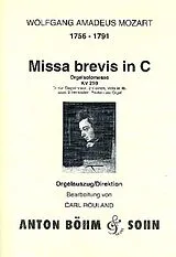 Wolfgang Amadeus Mozart Notenblätter Missa brevis C-Dur KV259 für
