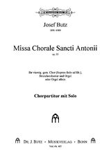 Josef Butz Notenblätter Missa Chorale Sancti Antonii