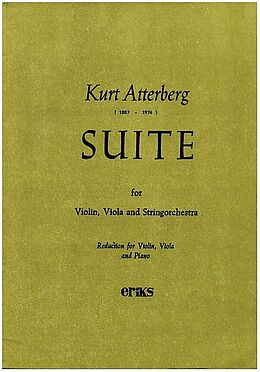 Kurt Magnus Atterberg Notenblätter Suite op.19,1