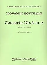 Giovanni Bottesini Notenblätter Concerto no.3 in a für Kontrabass