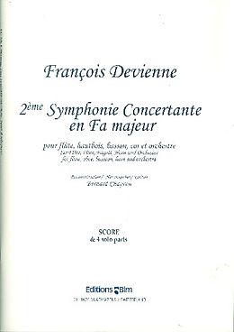 Francois Devienne Notenblätter Symphonie fa majeur no.2 pour