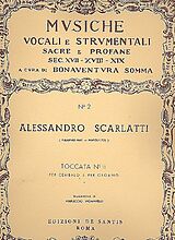 Alessandro Scarlatti Notenblätter Toccata no.11 per cembalo (organo)