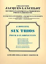 Jacques Bouffil Notenblätter Trio op.7,2 en ré majeur