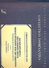 Johann Gottfried Eckard Notenblätter 6 sonates op.1 pour clavecin