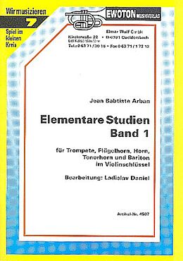 Jean Baptiste Arban Notenblätter Elementare Studien Band 1