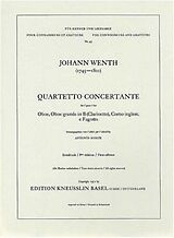 Johann Wenth Notenblätter Quartetto concertante