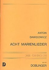 Anton Dawidowicz Notenblätter 8 Marienlieder für