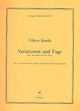Viktor Korda Notenblätter Variationen und Fuge über eine altfranzösische Weise