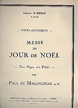 Paul de Maleingreau Notenblätter Messe du jour de Noel op.30
