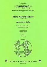 Franz Xaver Schnitzer Notenblätter Ave maris stella