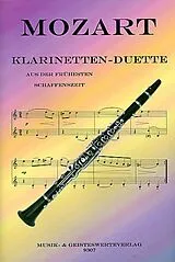 Wolfgang Amadeus Mozart Notenblätter Klarinetten-Duette