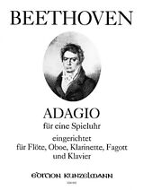 Ludwig van Beethoven Notenblätter Adagio für eine Flötenuhr