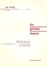 Franz Joseph Haydn Notenblätter 6 German Dances for 2 recorders