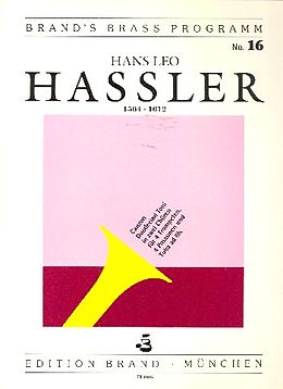 Hans Leo Hassler Notenblätter Canzon duodecimi toni in 2 Chören