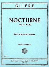 Reinhold Glière Notenblätter Nocturne op.35,10