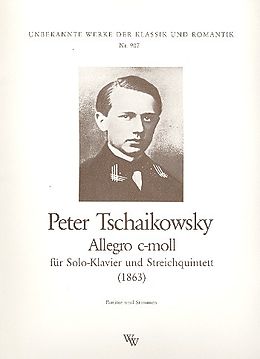Peter Iljitsch Tschaikowsky Notenblätter Allegro c-Moll