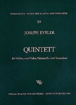 Joseph von Eybler Notenblätter Quintett