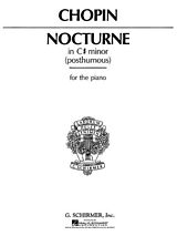 Frédéric Chopin Notenblätter Nocturne c sharp minor oppost