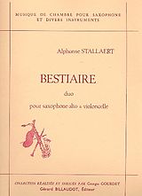 Alphonse Stallaert Notenblätter Bestiaire pour saxophone alto et