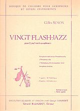 Gilles Senon Notenblätter 20 Flash Jazz vol.2 pour 2-4 saxophones