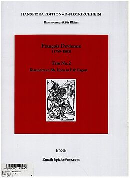 Francois Devienne Notenblätter Trio Nr.2 F-Dur