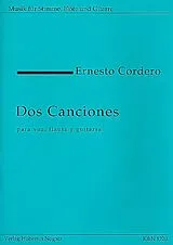 Ernesto Cordero Notenblätter 2 Canciones für Gesang, Flöte