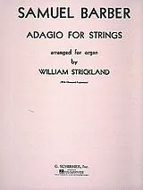 Samuel Barber Notenblätter Adagio for strings