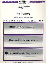 Frederic Chalon Notenblätter 22 duos dauteurs classiques