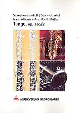 Isaac Manuel Albéniz Notenblätter Tango op.165,2 für 4 Saxophone