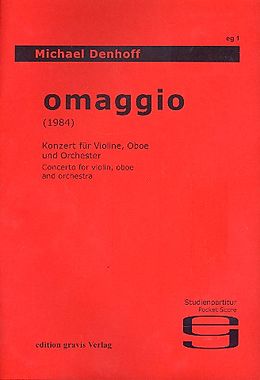 Michael Denhoff Notenblätter Omaggio (1984) à Bach, Scarlatti, Händel e Berg