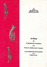 Emil Ferstl Notenblätter 24 Trios für 2 Flügelhörner
