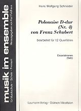 Franz Schubert Notenblätter Polonaise D-Dur Nr.4 für 12 Flöten
