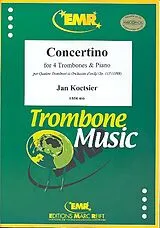 Jan Koetsier Notenblätter CONCERTINO OP.115 PER 4 TROMBONI ED