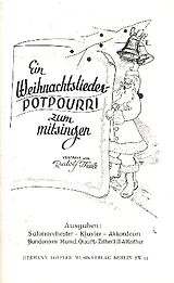 Rudolf Thiele Notenblätter Ein Weihnachtslieder-Potpourri zum