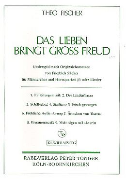 Theo Fischer Notenblätter Das Lieben bringt gross Freud