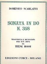 Domenico Scarlatti Notenblätter SONATA DO MAGGIORE NO.358 PER
