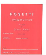 Antonio (Franz Anton Rössler) Rosetti Notenblätter Konzert E-Dur (original) Nr.3 für 2 Hörner und Orchester
