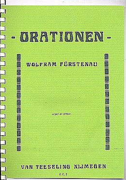 Wolfram Fürstenau Notenblätter Orationen