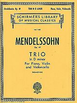 Felix Mendelssohn-Bartholdy Notenblätter Piano trio d minor op.49