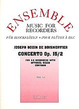 Joseph Bodin de Boismortier Notenblätter Concerto op.15,2