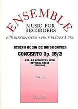 Joseph Bodin de Boismortier Notenblätter Concerto op.15,2