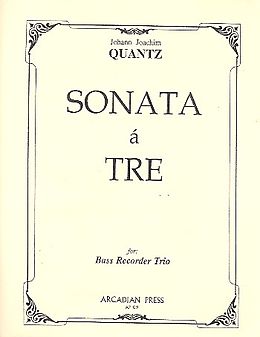 Johann Joachim Quantz Notenblätter Sonata à 3
