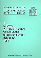 Ludwig van Beethoven Notenblätter Gellert-Lieder
