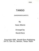 Isaac Manuel Albéniz Notenblätter Tango