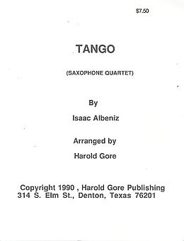 Isaac Manuel Albéniz Notenblätter Tango