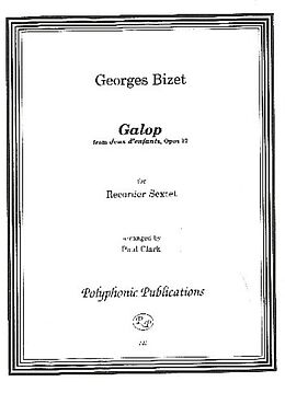 Georges Bizet Notenblätter Galop from jeux denfants op.22