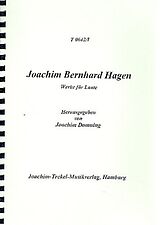 Joachim- Bernhardt Hagen Notenblätter Werke für Laute Band 1 (Reprint)