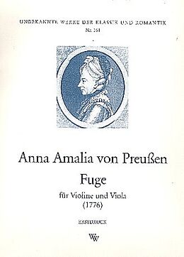 Prinzessin von Preussen Anna Amalie Notenblätter Fuge